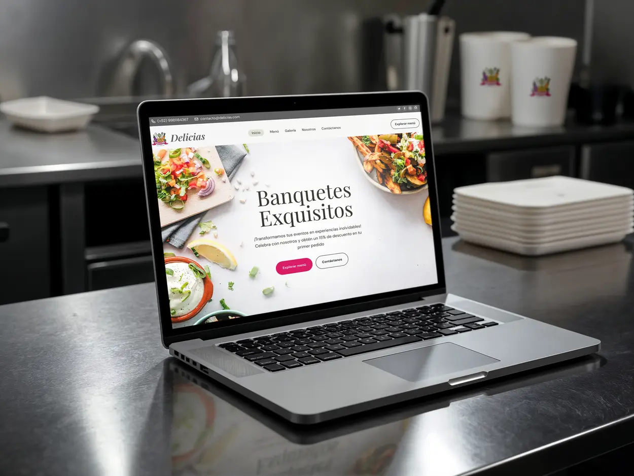 Diseño web Delicias Cancún | Webiflow